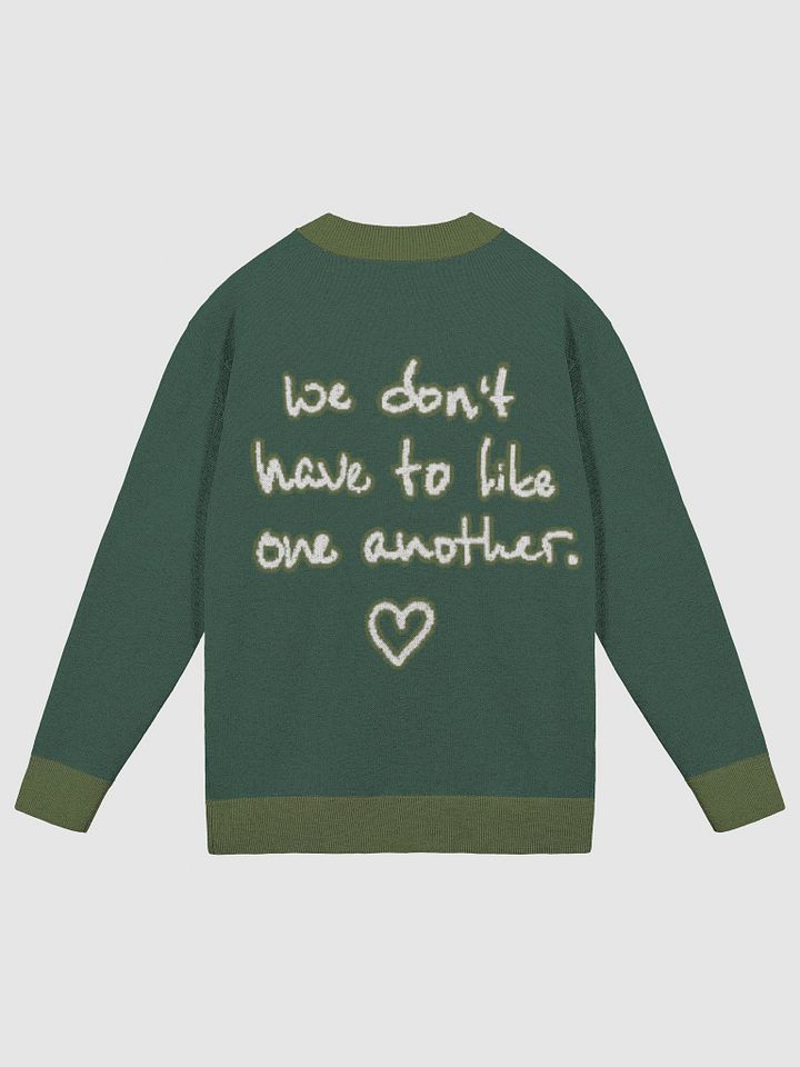 ONE ANOTHER (lg. lined design, duotone green) knitwear cardigan product image (7)