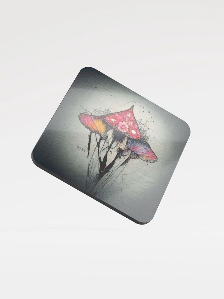 Vibrant Mushroom Dreams Coaster product image (1)