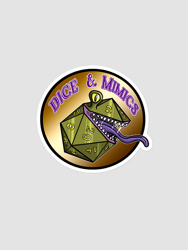 Dice and Mimics Logo sticker product image (1)